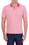 Robert Graham Calmere Tipped Polo In Magenta