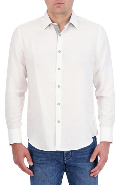 Robert Graham Men's Poseidon Button-front Shirt In White