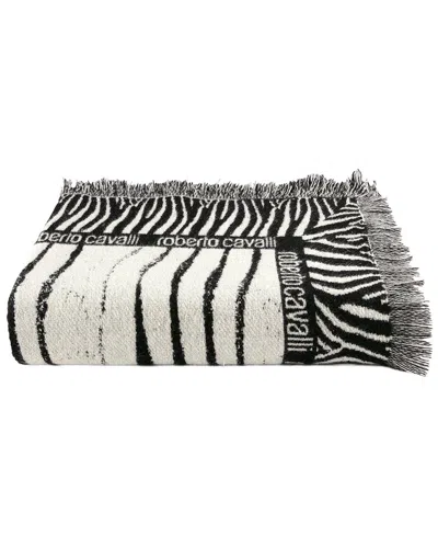 Roberto Cavalli Annex Zebra Throw In Black