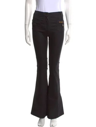 Pre-owned Roberto Cavalli Flared Pants In Black