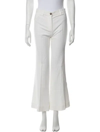 Pre-owned Roberto Cavalli Flared Pants In White