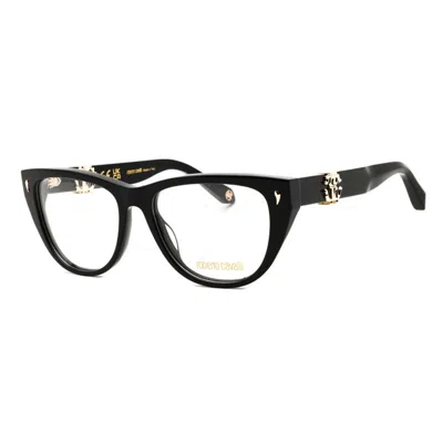Roberto Cavalli Shiny Frame Eyeglasses In Black