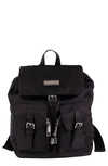 Roberto Cavalli Travel Backpack In Black/ Silver