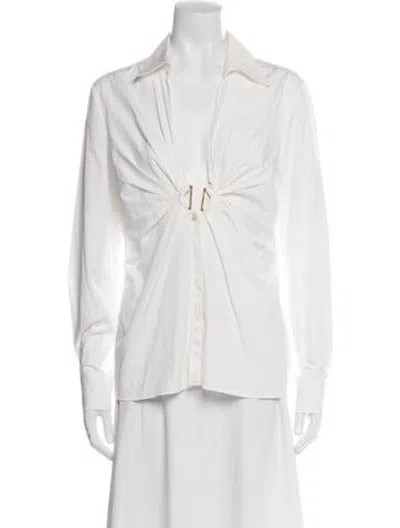 Pre-owned Roberto Cavalli Vintage 2007 Blouse In Neutrals