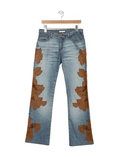 Pre-owned Roberto Cavalli Vintage Flared Jeans In Blue