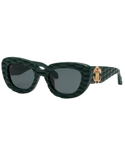 Roberto Cavalli Women's Src058m 54mm Sunglasses In Green