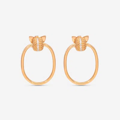 Roberto Coin Opera 18k Rose Gold Diamond Earrings 7772807axerx