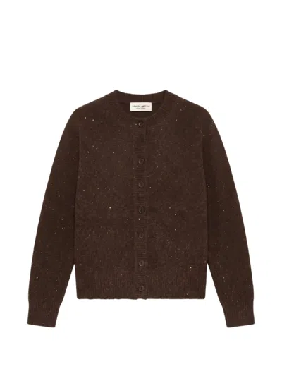 Roberto Collina Flecked Button-up Cardigan In Brown