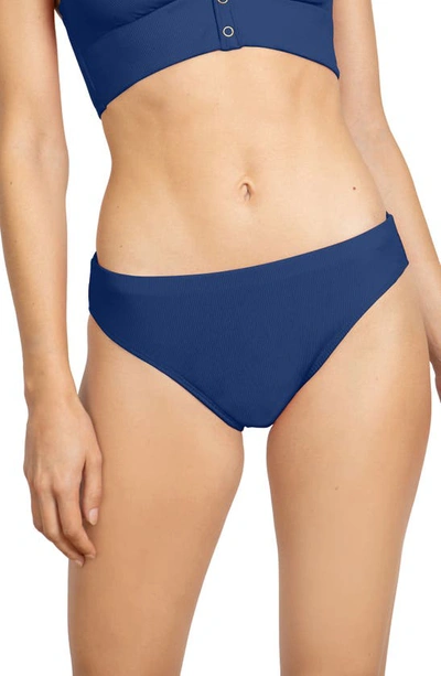 Robin Piccone Amy 2 Bikini Bottoms In Blueberry