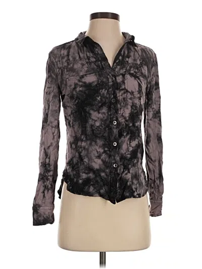 Pre-owned Rock&republic Long Sleeve Blouse In Black