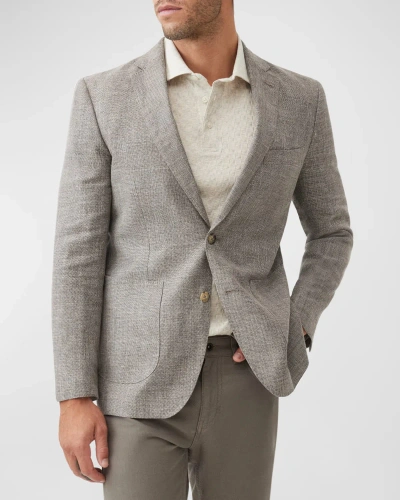 Rodd & Gunn The Cascades Slub Linen & Wool Sport Coat In Mink