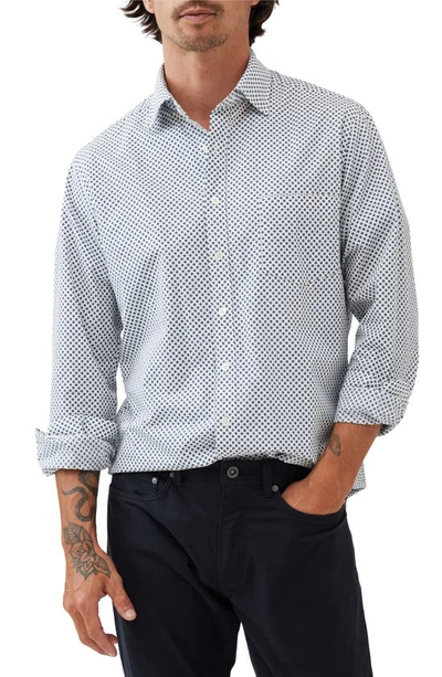 Rodd & Gunn Seaward Downs Geo Button-up Shirt In Snow