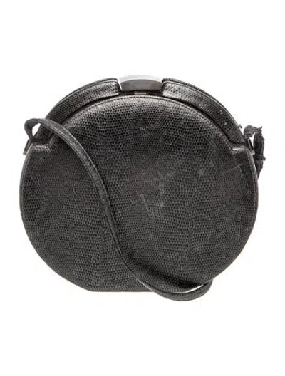Pre-owned Rodo Leather Clutch In Grey