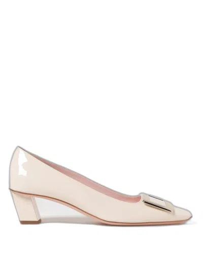 Roger Vivier Belle Vivier Patent Leather Pumps In Neutral