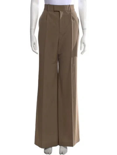 Pre-owned Rohe Virgin Wool Wide Leg Pants W/ Tags In Brown