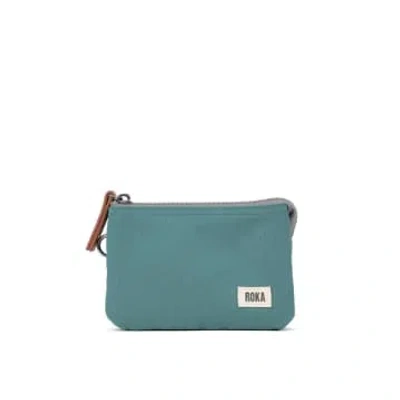 Roka Carnaby Small Sustainable Wallet In Blue