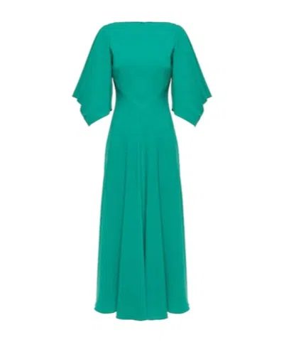 Roksanda Leticia Midi Dress In Green