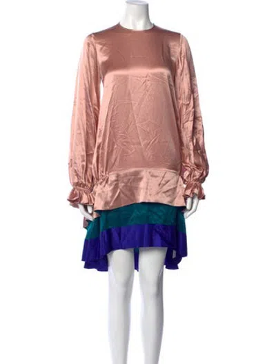 Pre-owned Roksanda Silk Mini Dress In Pink