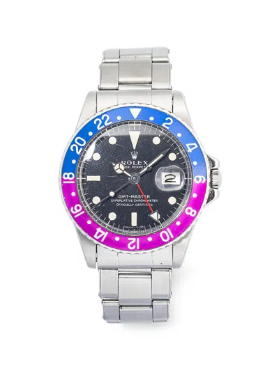 Pre-owned Rolex Gmt-master 40mm Watch In Black