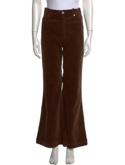 Pre-owned Rolla's Flared Pants In Brown