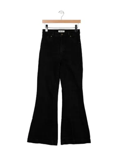 Pre-owned Rolla's High-rise Flared Jeans In Black