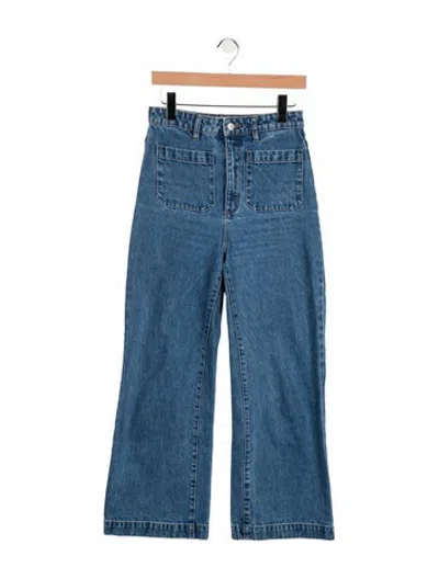 Pre-owned Rolla's High-rise Wide Leg Jeans In Blue