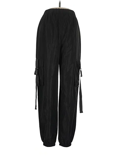 Pre-owned Romwe Cargo Pants In Black