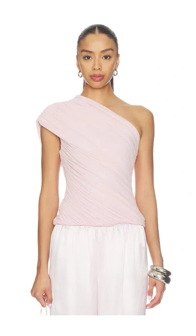 Ronny Kobo Camina Top In Icy Pink