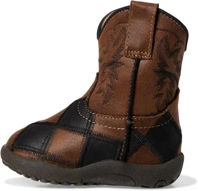 Roper Kids' Boys Cowbaby Bird Block Western Boot In Brown
