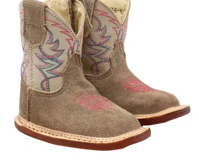 Roper Kids' Boys Cowbaby Saguaro Western Boot In Tan In Brown