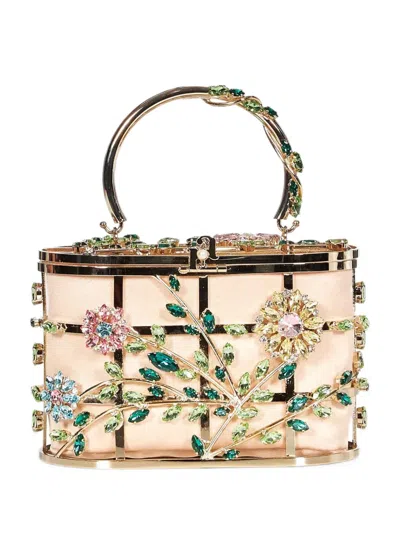 Rosantica Mini Holli Flores Tote Bag In Nude