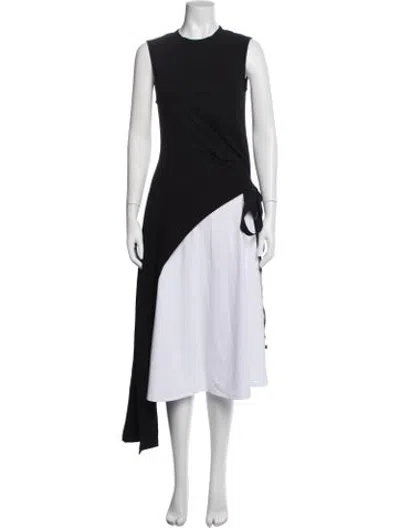 Pre-owned Rosetta Getty Crew Neck Sleeveless Top In Black