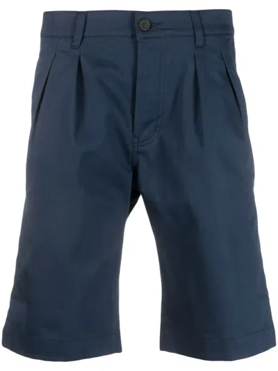Rossignol Logo-patch Cotton Shorts In Blue