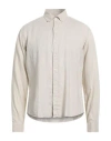 Rossopuro Man Shirt Beige Size 16 ½ Linen