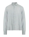 Rossopuro Man Shirt Light Grey Size 17 Linen