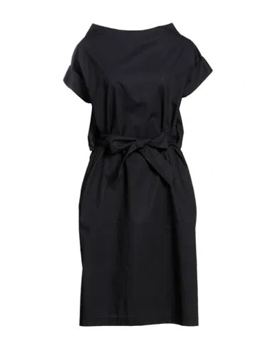 Rossopuro Woman Midi Dress Black Size L Cotton