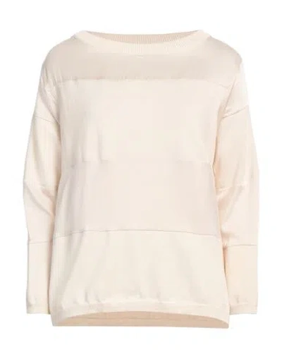 Rossopuro Woman Sweater Cream Size M Cotton In White