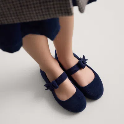 Rothys The Kids Tux Bow Mary Jane In Blue