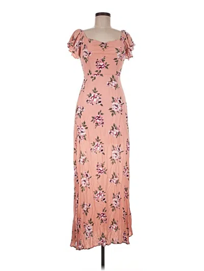 Pre-owned Row A Casual Dress In Pink
