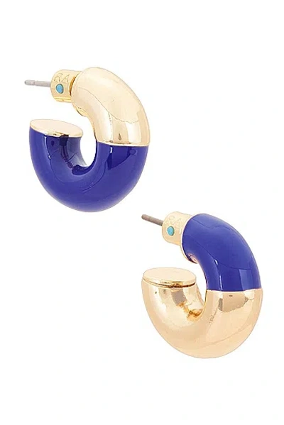 Roxanne Assoulin True Blue Chubbies Earrings In Gold