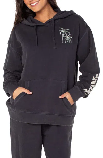 Roxy Maile Graphic Hoodie In Black