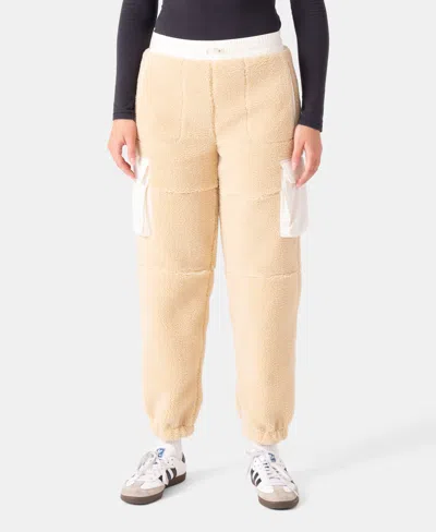 Roxy Rita Sherpa Jogger In Neutral