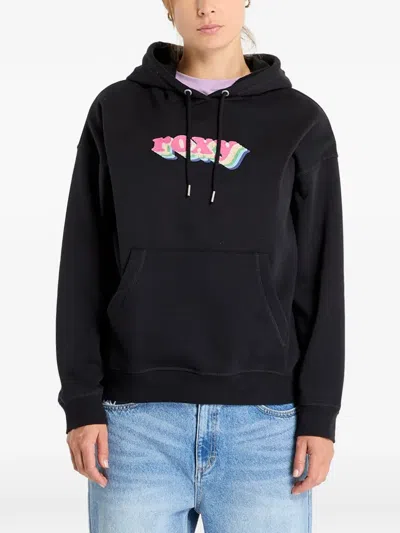 Roxy That's Rad Logo-print Hoodie In Black