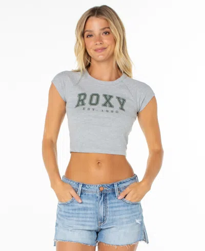 Roxy Women's Academy Crbt Short-sleeve T-shirt In Gray