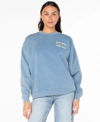 Roxy Women's Lineup Oversized Crewneck T-shirt In Blue
