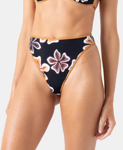 Roxy Women's Playa Hermosa Reversible Swim Hipster Bottoms In Black