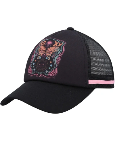 Roxy Women's  Black Dig This Trucker Adjustable Hat