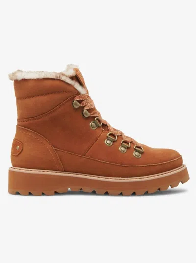 Roxy Women's Sadie Lace-up Boots In Tan In Multi