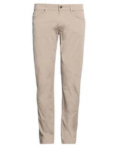 Roy Rogers Roÿ Roger's Man Pants Khaki Size 33 Cotton, Elastane In Brown