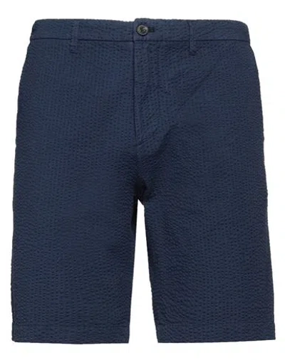 Roy Rogers Roÿ Roger's Man Shorts & Bermuda Shorts Navy Blue Size 35 Cotton